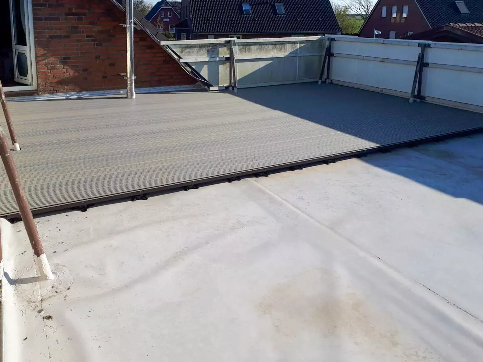 Innenausbau: Bau einer Dachterrasse