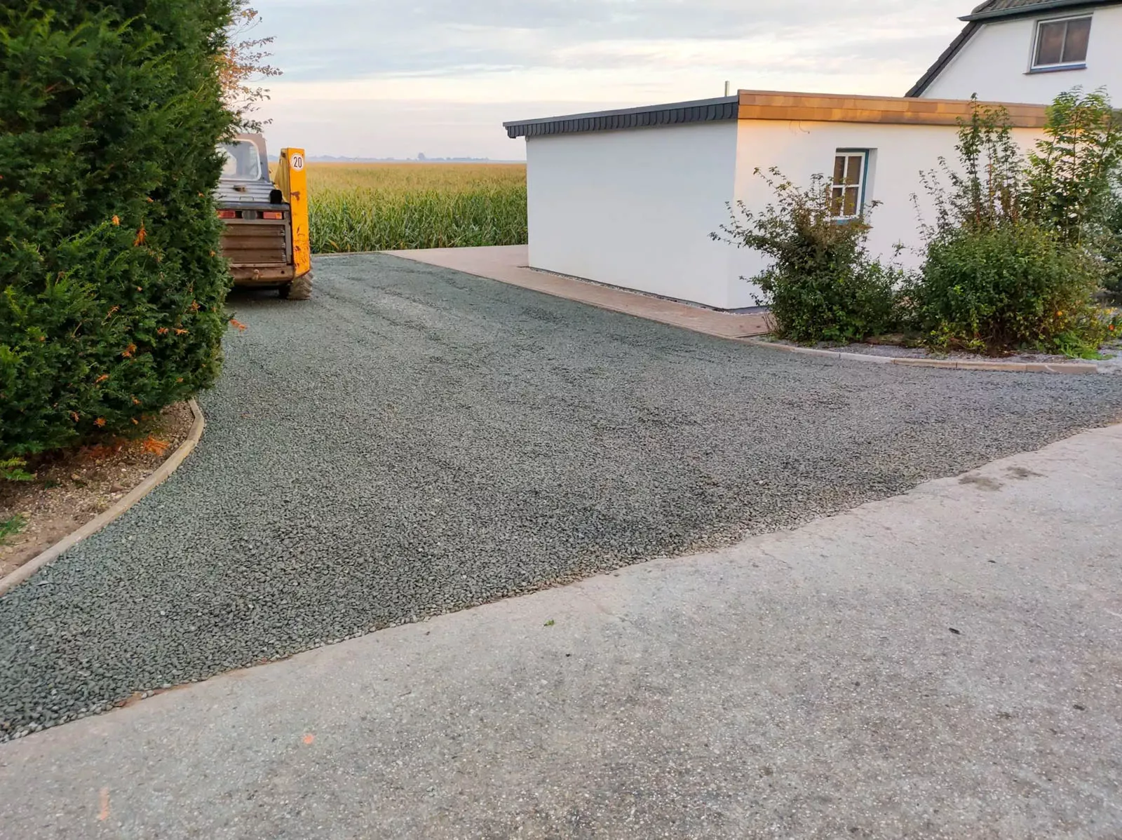 Parkflächenerrichtung - ein Handwerk in Nordfriesland